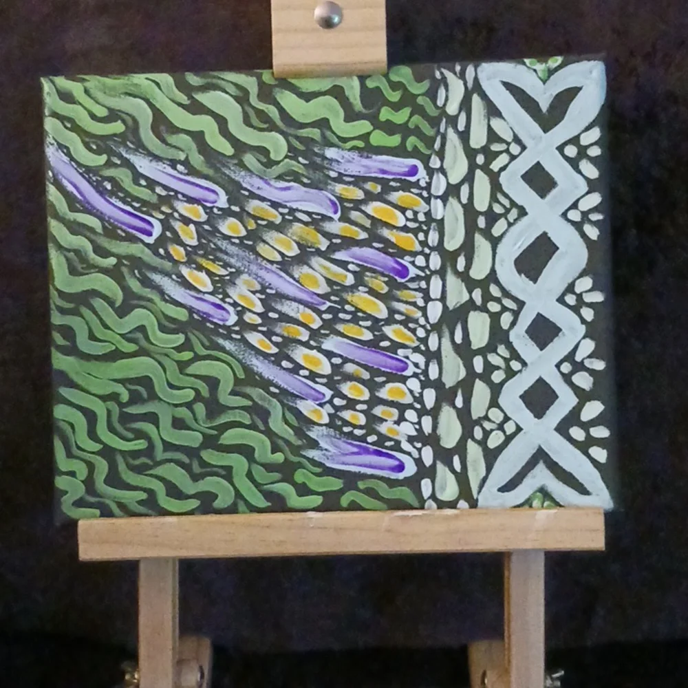 Abstract Handpainted Artwork - Picture 3 of 8